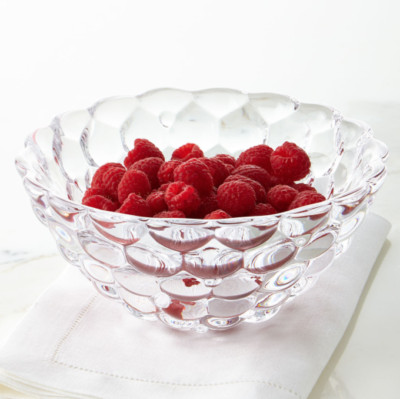 ORREFORS Raspberry Small Crystal Bowl G10112