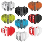 Darts Flights Black,White,Red,Blue,Yellow,Orange RD Print Standard Hardcore x12