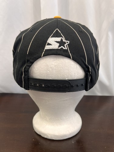 Vintage Pittsburgh Pirates Starter Hat Snapback Pinstripe Cap 90s White Tag - Picture 7 of 12