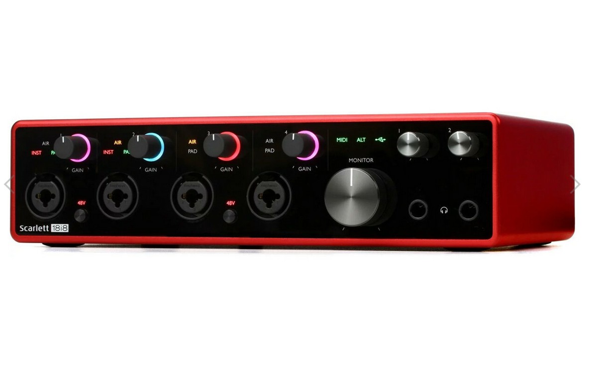 Focusrite Scarlett 18i8 3rd Gen 18x8 USB Audio Interface, 3nd Generation