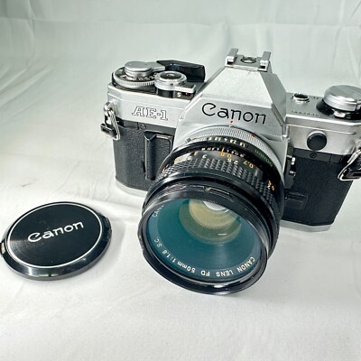 Canon A-1 35mm SLR Film Camera with 50 mm lens Kit for sale online 