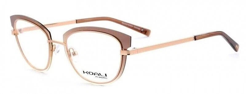 Marco de gafas Koali Morel 20029K marrón y oro rosa MD15 51-20-135 ojo de gato RX Foto 2 de 2