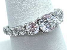 Sterling Silver / 925 Cubic Zirconia Sparkle Women Ring Size 8