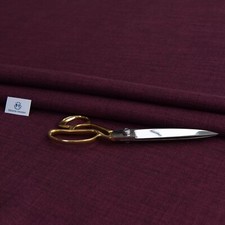 Plum Linen Look Upholstery Fabric Soft Material Curtain, Sofa, Cushion & Car 