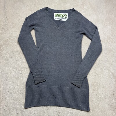 slim fit dress slacks Dove Grey Surplice Knit Sweater Short Dress main image 0