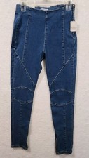 Free People We The Free "Bella Moto " Skinny Denim Jeans Mid Rise Size 27 - NWT