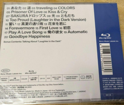 HIKARU UTADA LIVE CHRONICLES Laughter in the Dark Tour 2018 Blu
