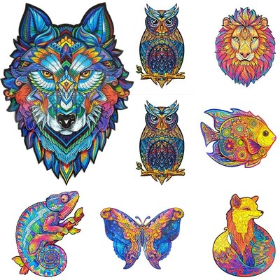 Wooden Jigsaw Puzzles Unique Lion Shape Jigsaw Pieces Best ...