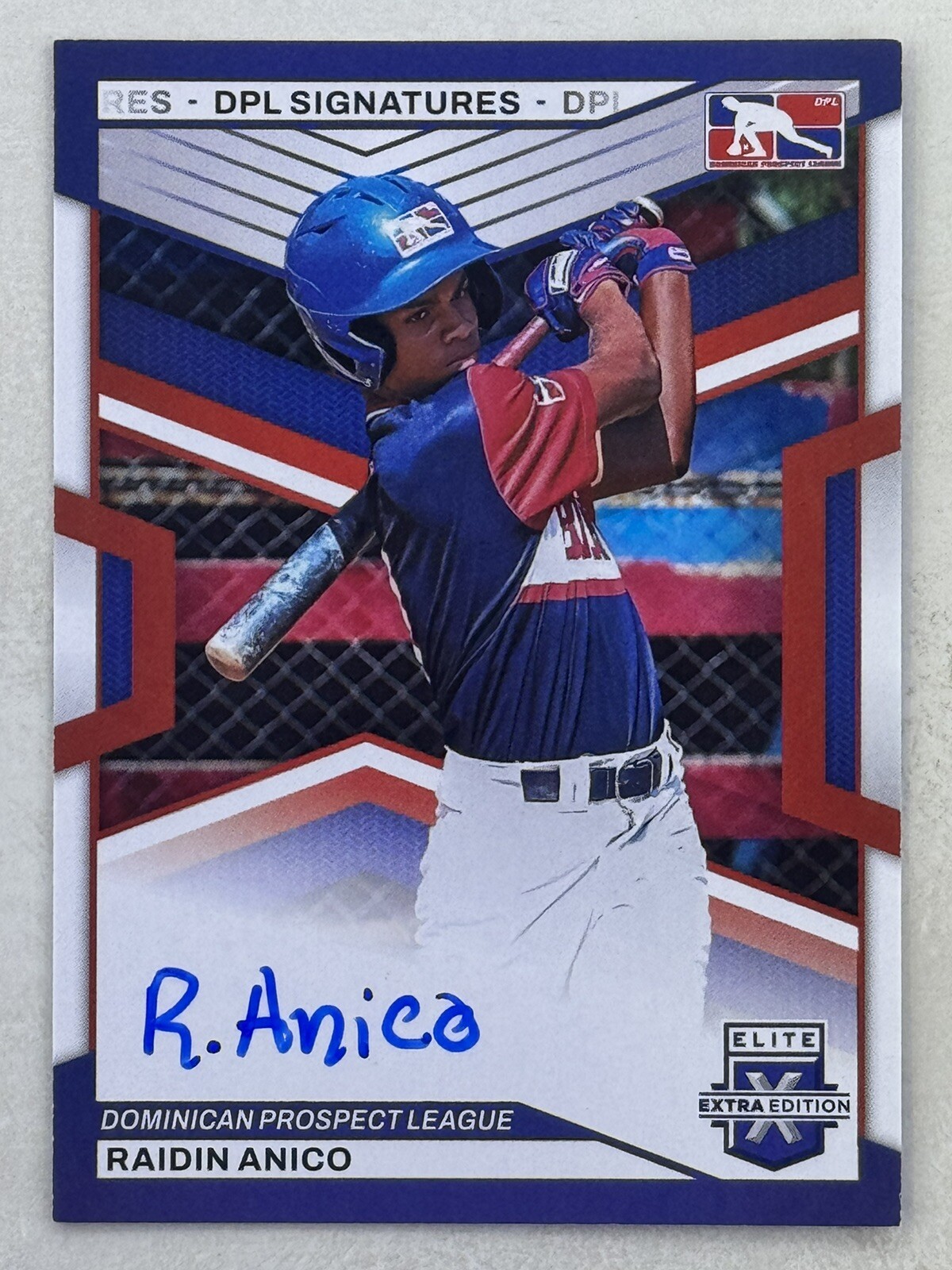 Raidin Anico 2023 Panini Elite Extra Edition DPL Signatures Auto #DPS-RA Card