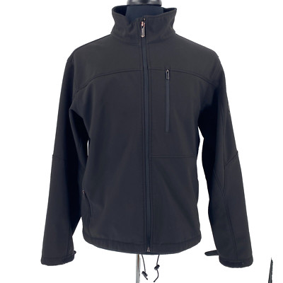 T Tech by Tumi Jacket Large Mens Black Soft Shell Full Zip Normcore Casual Work