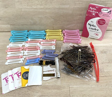 Large Mixed Hair Lot 50 Perm Spin Curler Assortment Bobby Pens Cermaic Curler