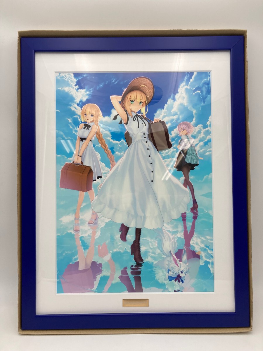 【美品】Fate FGO コンセプトアート アメリカ 3周年記念 Fate/Grand Order Fes.2018 Framed Art A3 3rd Anniversary