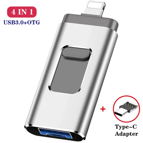 2TB 1TB 4 in 1 USB 3.0 Flash Drive Speicherstick für iPhone Samsung Android PC - Bild 14 von 23