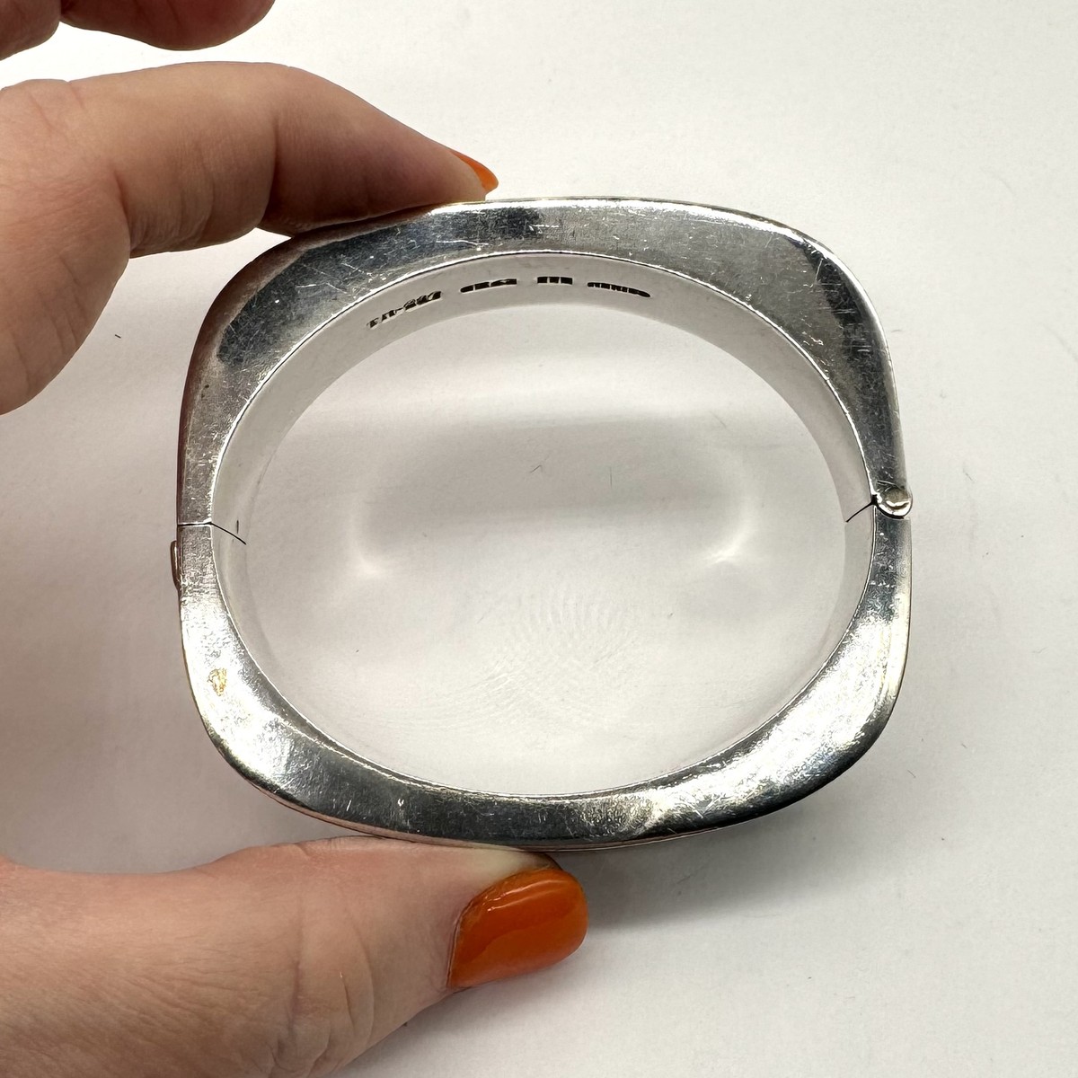 Vtg 950 Sterling Silver Heavy 81g Taxco Mexico Inlay Vtg 950 Sterling Silver Heavy 81g Taxco Mexico Inlay