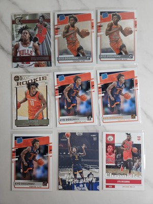 Ayo Dosunmu 17 Card Lot - Rookies + Inserts
