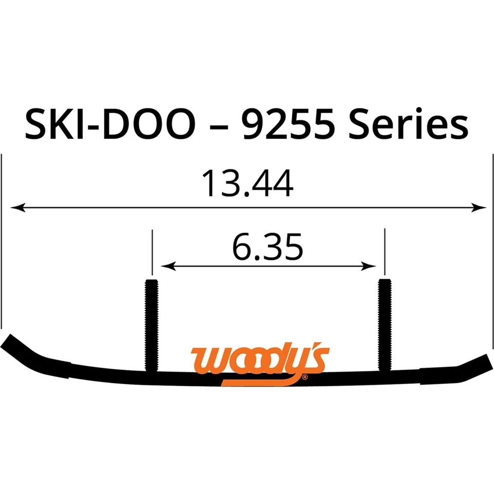 Woodys 8" Carburo Precisión Esquí Corredores Ski-Doo REV MXZ/GTX/GSX 03-05 - AS8-9255 Foto 2 de 4