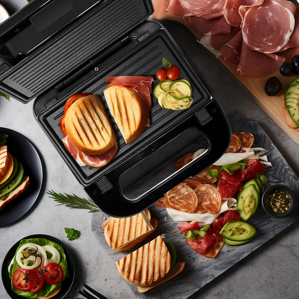 3-in-1 Sandwich Maker Toaster Waffle Iron Grill Multifunctional Set - Bild 3 von 4