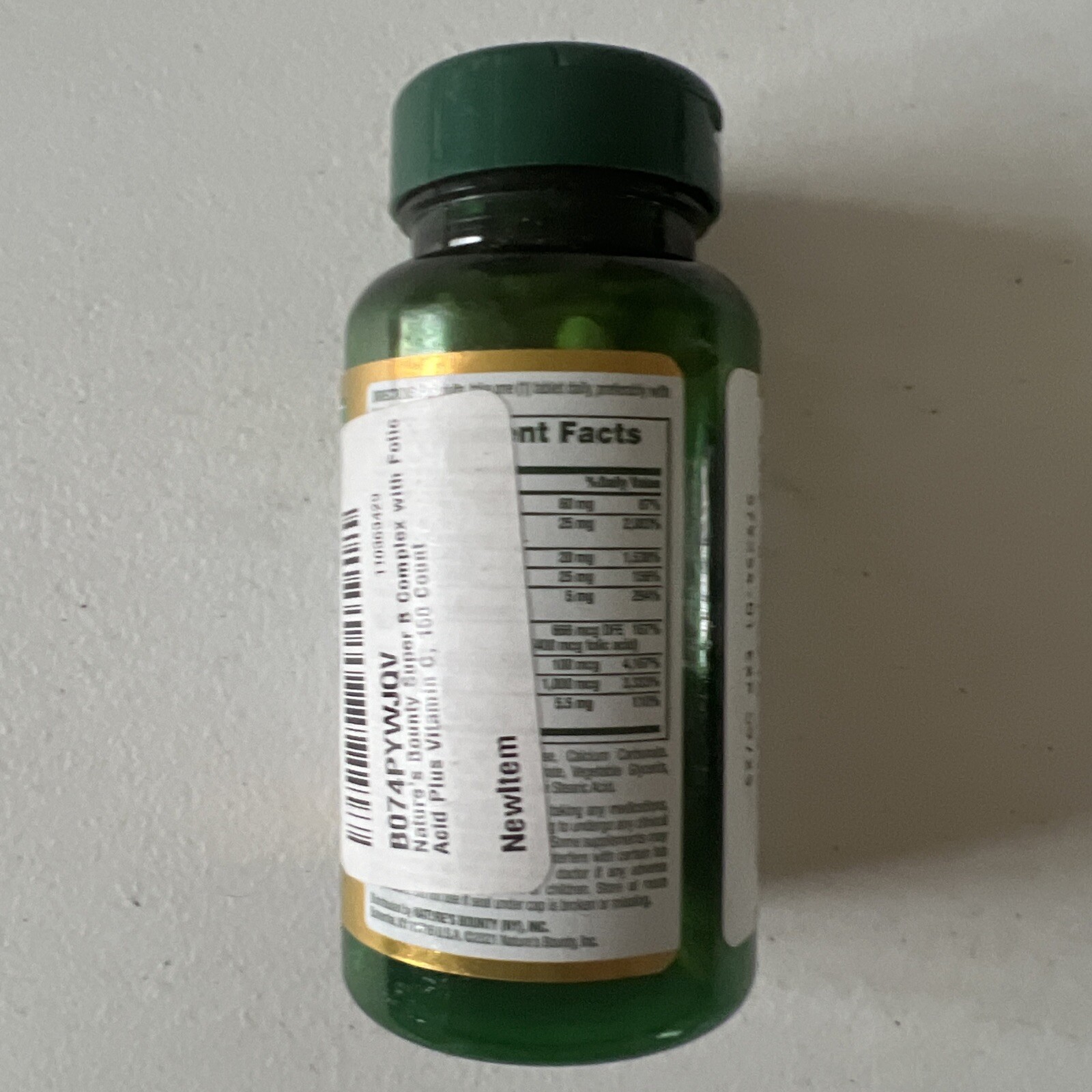 Natures Bounty Super Folic Acid plus Vitamin C 150 Tabs Exp