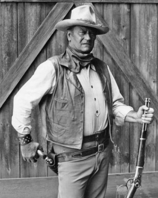 #ad John Wayne Posing With Shotgun 8x10 PHOTO PRINT $6.99