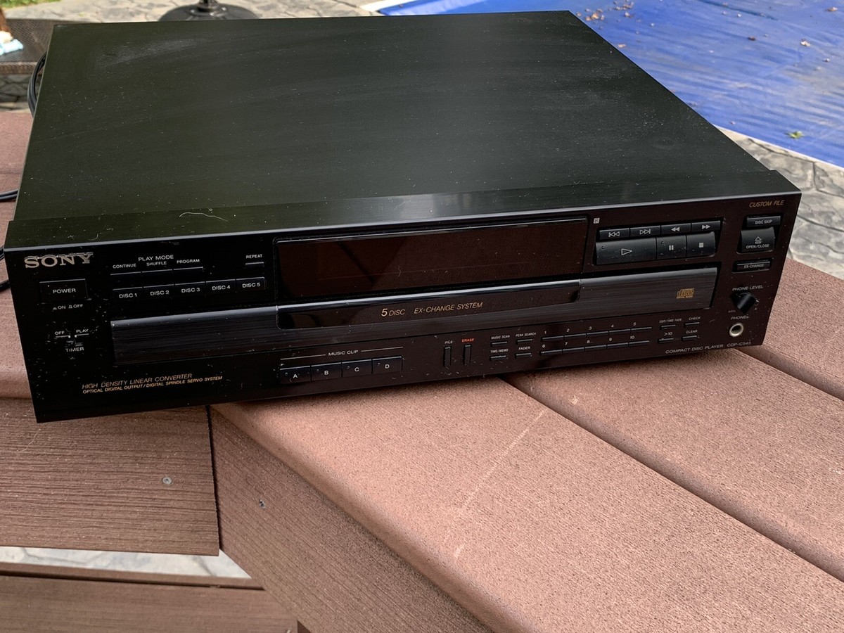 SONY CDP-C445 回転式5連装CDプレーヤー【美品・リモコン付