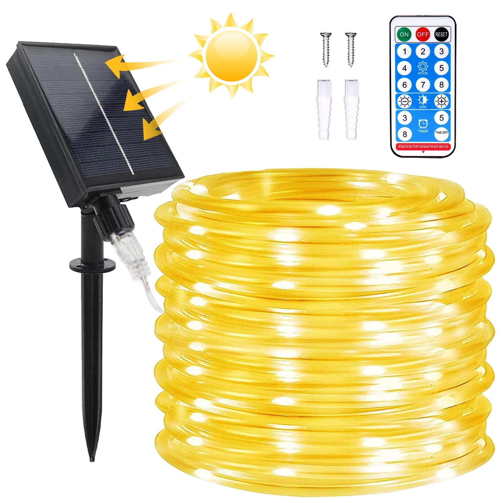 Offerta Micacorn Tubo Luminoso Solare IP65 22 Metri 200 LED Esterno