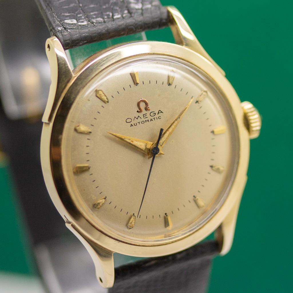 1944's MID SIZE OMEGA 2585 CAL 351 18K YELLOW GOLD AUTOMATIC MEN'S