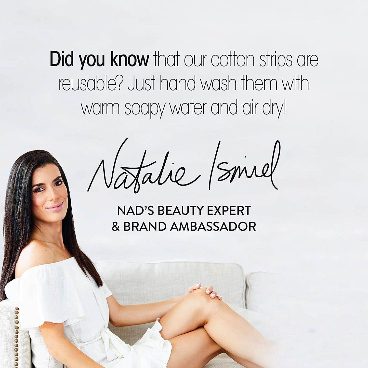 Nad's Original Natural Hair Removal Gel Wax Kit, Waxing Kit for Body