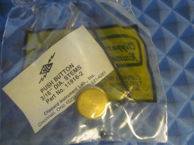 New Clippard Push Button 11916-2 3/16'' Dia Stems (Lot of 5 pcs)