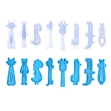 Silicone Epoxy Barrette Mould DIY Animal Hair Pin Mold Agate Crystal Epoxy Mould