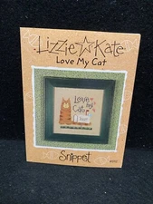 Lizzie Kate Snippet Love My Cat  Chart #S12