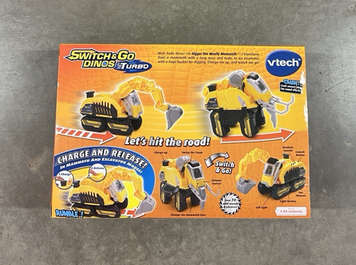 Excavadora 2 en 1 Vtech Switch & Go Dinos Turbo Digger The Woolly Mammoth RARA - Imagen 2 de 6