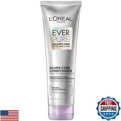 L Oréal Paris EverPure Silver Care Sulfate Free Conditioner, Brightening and 