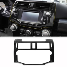Glossy Black Center Console GPS Navigation Panel Cover Trim for 4Runner 2010-19