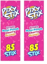 Pixy Stix Powder Candy-Filled Straws, Sweet and Tart Candy, Springtime Easter Ca