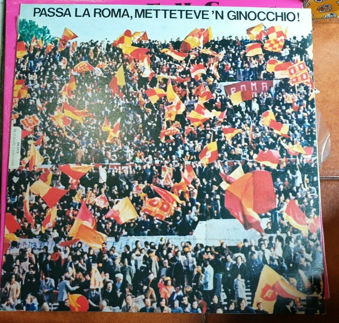 Vinyle AS Roma 1975 – Cori Da Stadio, édition Originale Rare