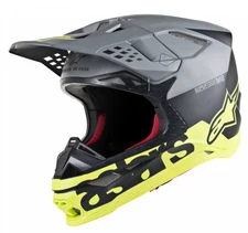 ALPINESTARS SUPERTECH M8 RADIUM HELMET BLACK/GREY/YELLOW XL 482-9117X