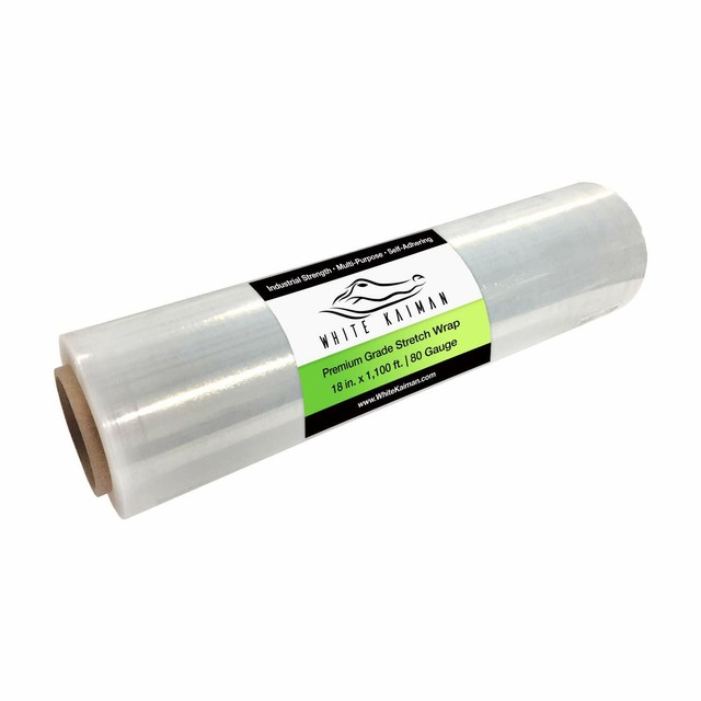 Shrink Wrap Stretch Film 18" x 1100' 80 Gauge Clear Industrial Plastic Wrap eBay