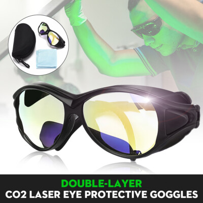 Pro CO2 Laser Safety Protective Goggles Glasses 10600nm 10.6um Engraving Cutting