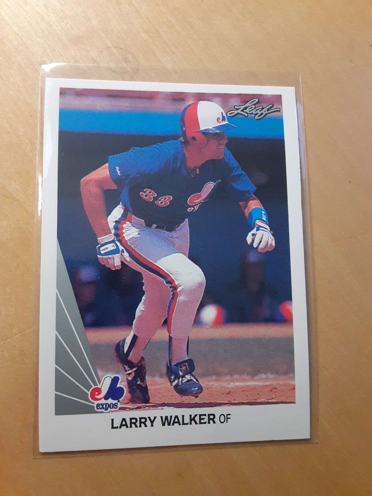 Larry Walker 1990 Leaf #325 Montreal Expos Baseball Card, Outfielder, CF, LF(NM)