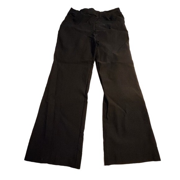 women's pull on dress pants Fishers Finery Ponte Stretch Skinny Straight Leg Business Casual Black/Grey One 5 One Women's Black