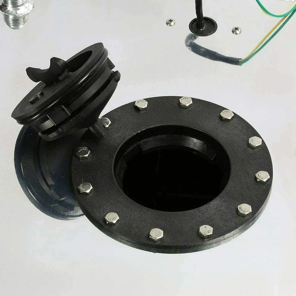 8 Gallon 30L Racing Drift Fuel Cell Tank with Sender Level Aluminum Sliver Foto 4 de 4