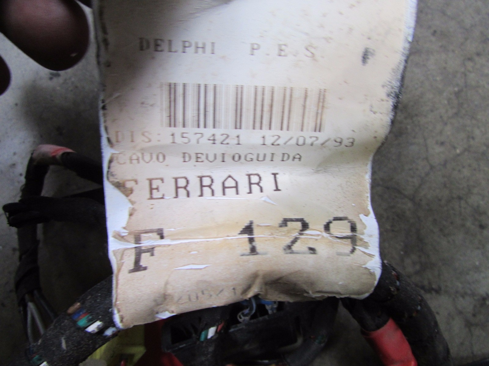Ferrari 355, Steering Column Body Wiring Harness, Used, P/N 157421