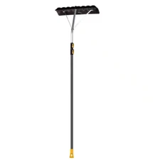 True Temper Telescoping Roof Rake Snow Removal 86 in. Aluminum Handle 17 ft