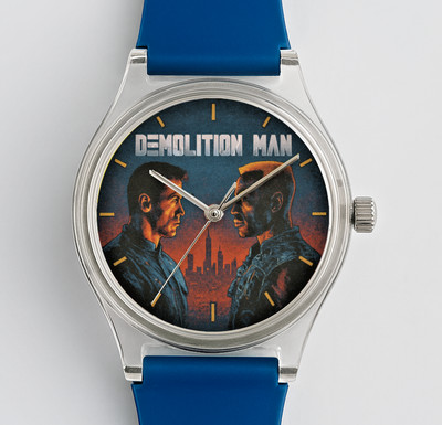 DEMOLITION MAN  1993 Movie Stallone RoboCop Blade Runner Rambo Watch Wristwatch