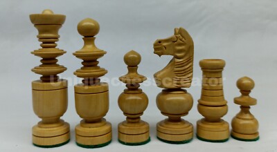 3.2'' Beautifull chess set - Maple and ebony coated chess set
