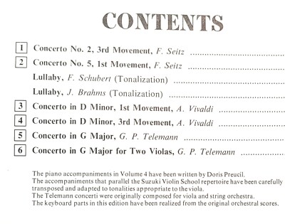 Suzuki Viola School Piano Accompaniment Book, Volume 4 | eBay