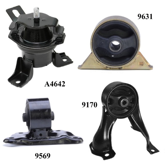 4 PCS MOTOR & TRANS MOUNT FOR 20042006 Mitsubishi Lancer 2.4L Ralliart