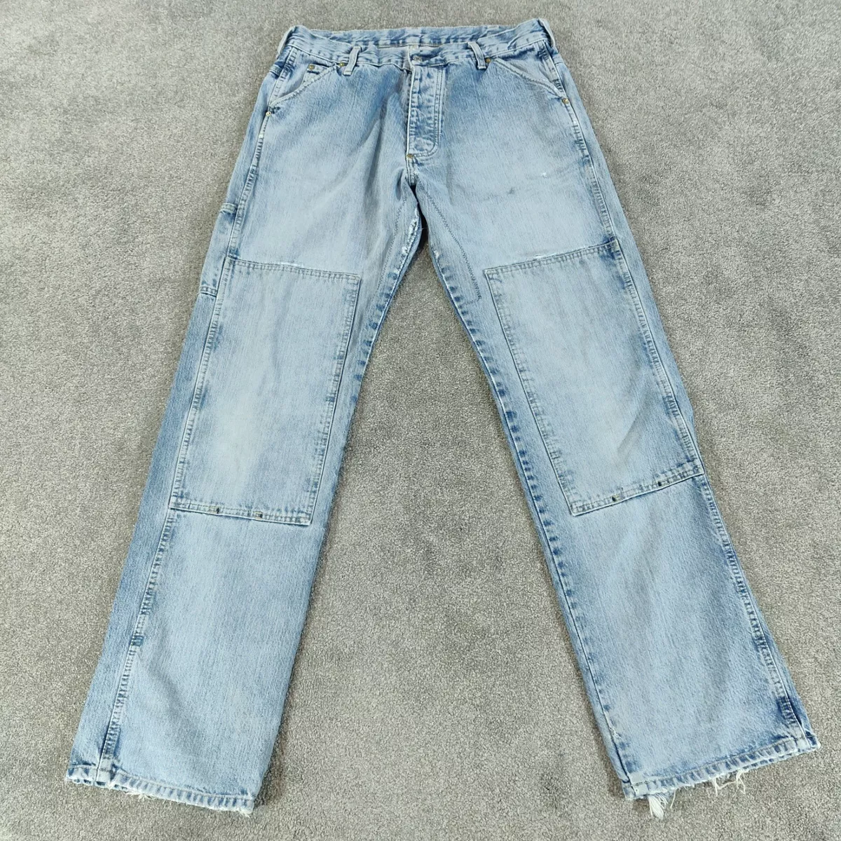 G Star Worker Jeans Mens W34 L34 Light Blue Denim Regular Straight