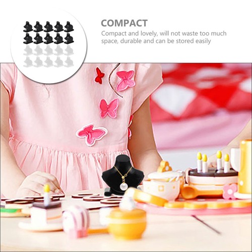 20 Pcs Mini Necklace Holder House Jewelry Support Decoration Play Baby Model - Afbeelding 7 van 12