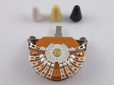 5 Wege Super Switch Eiche Grigsby Style 4 Pole Double Wafer + 3 Farben Spitze.